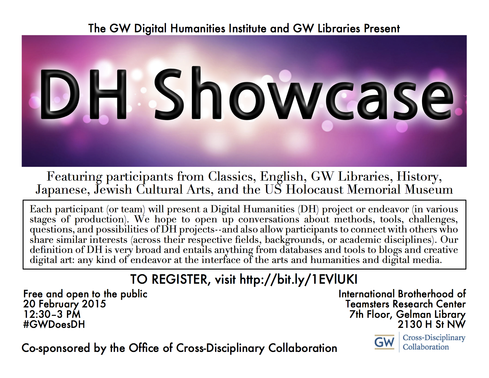 DH Showcase 2015 - flyer
