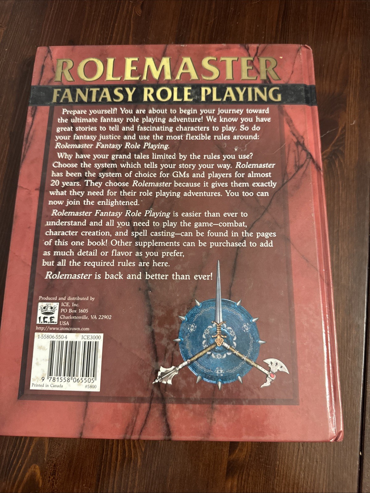 Rolemaster Fantasy Role Playing by John Curtis, Peter Fenlon and Coleman…