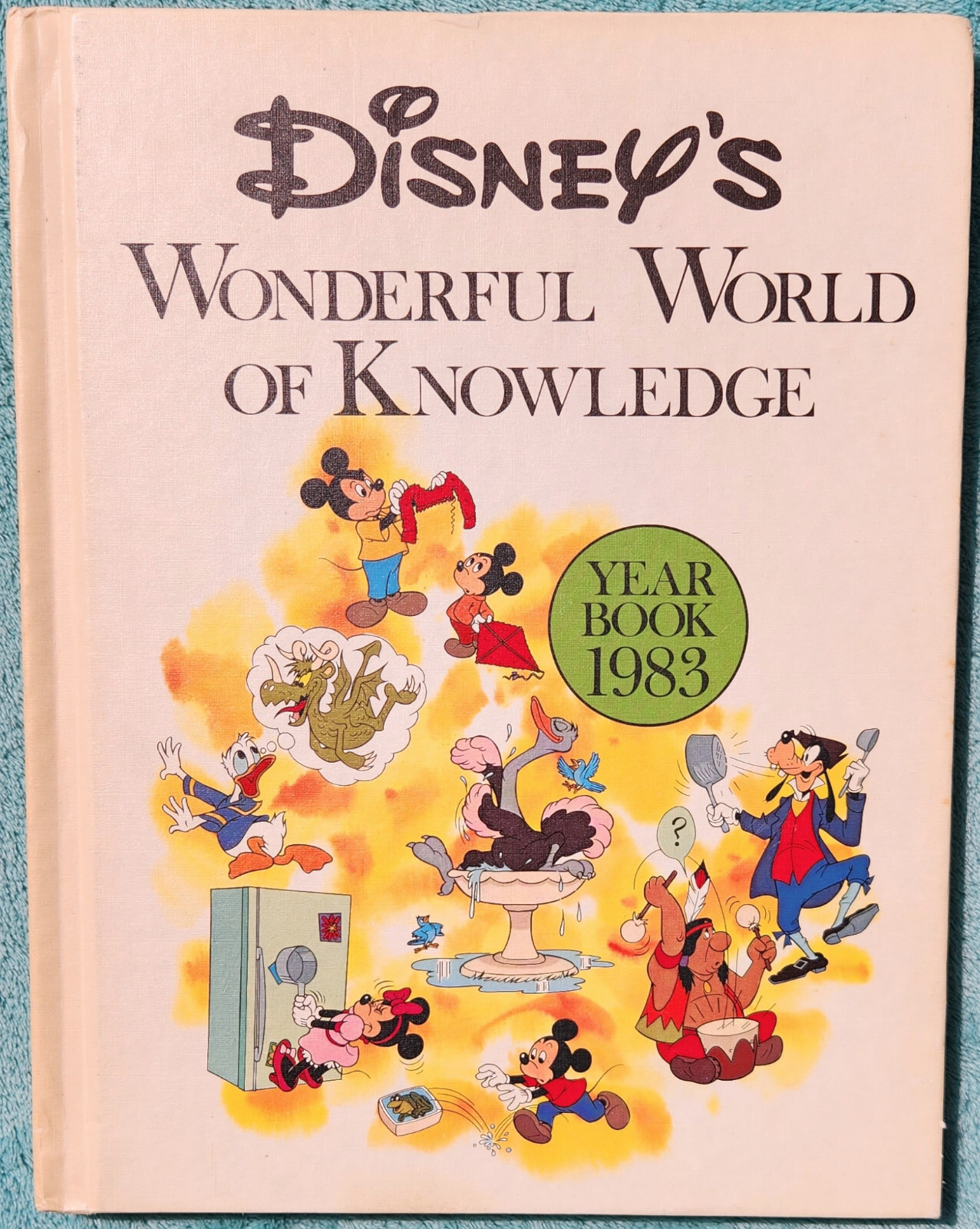 Disney’s Wonderful World Of Knowledge 1983 Yearbook Hardcover 125 Pages