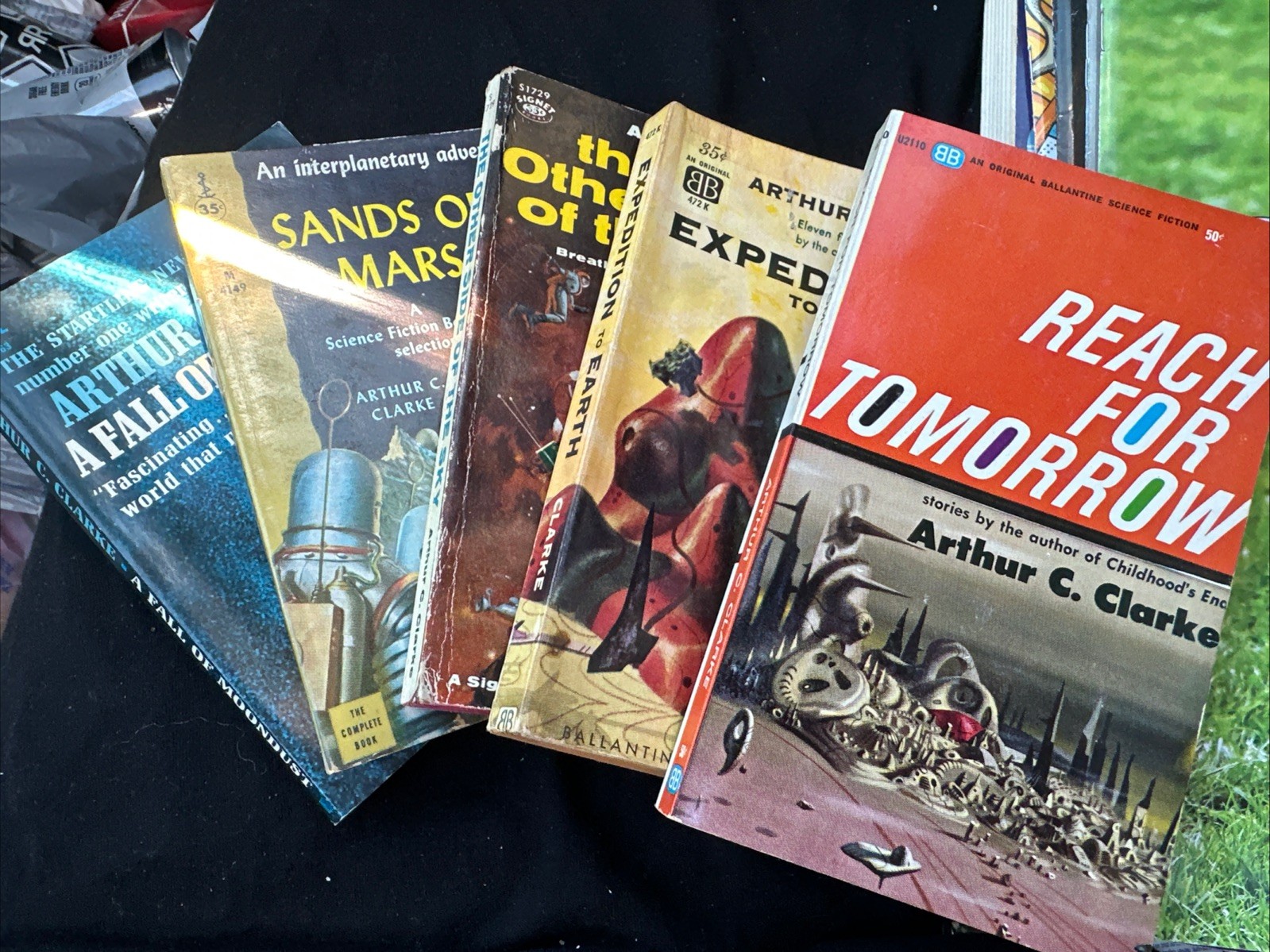 Arthur C. Clarke Science Fiction Fantasy Vintage Paperbacks Lot of 5