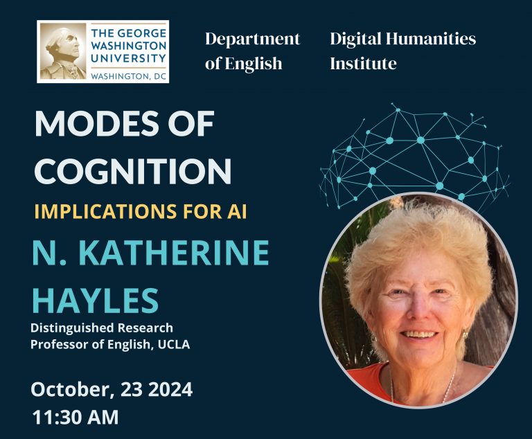 Modes of Cognition by N. Katherine Hayles